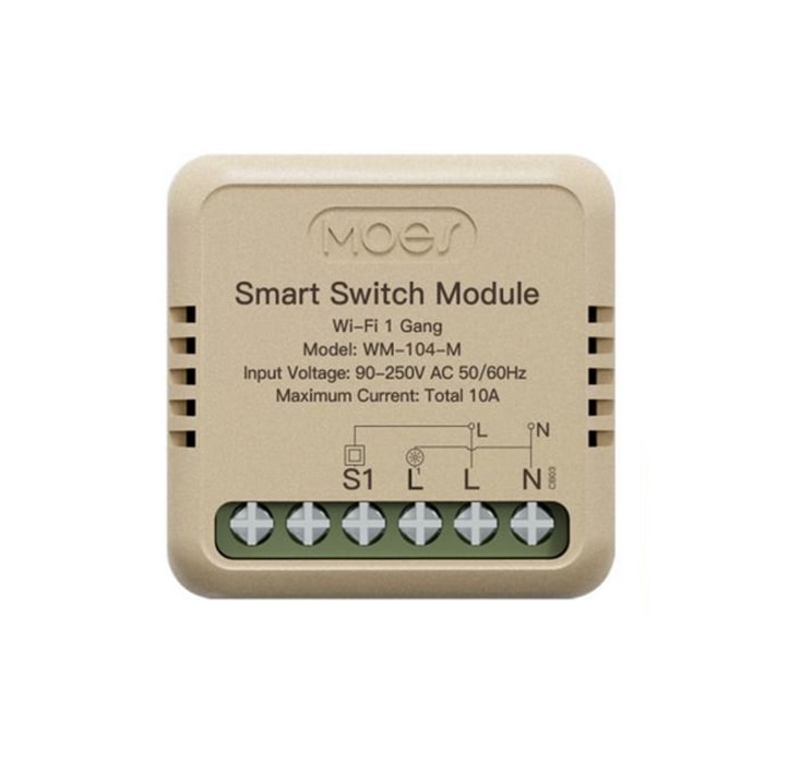 21c99ee7-46bc-4f78-a8aa-fec948c32dba Moes Smart Relay 1 Channel Wi-Fi - Image 1