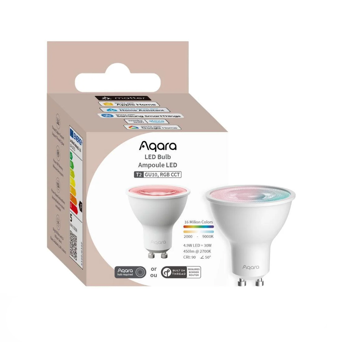 Aqlli chiroq Aqara T2 GU10 RGB